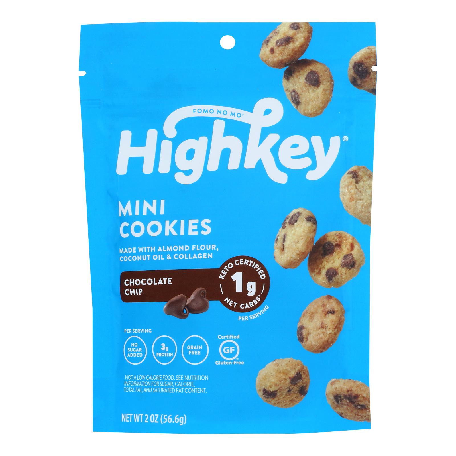 High Key - Cookie Chocolate Chip Keto - Case Of 6-2 Oz - GreatEagleInc