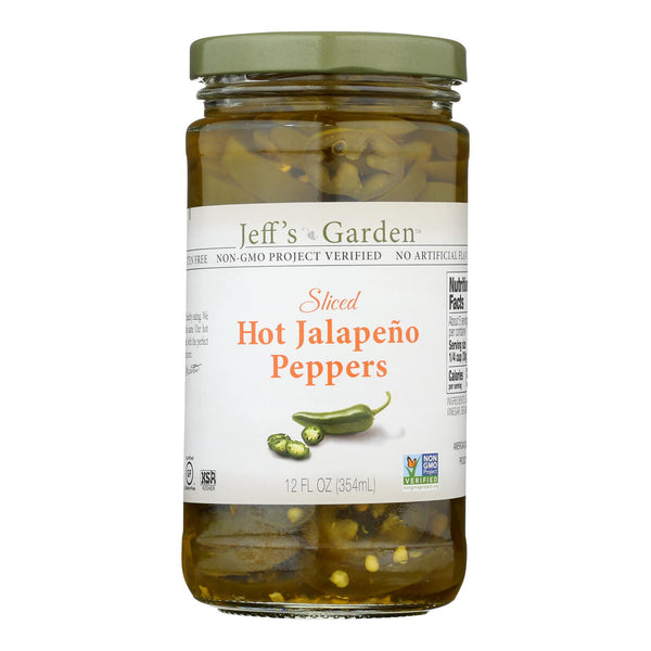 Jeff's Garden - Jalapeno Peppers Hot Slcd - Case Of 6-12 Fz - GreatEagleInc