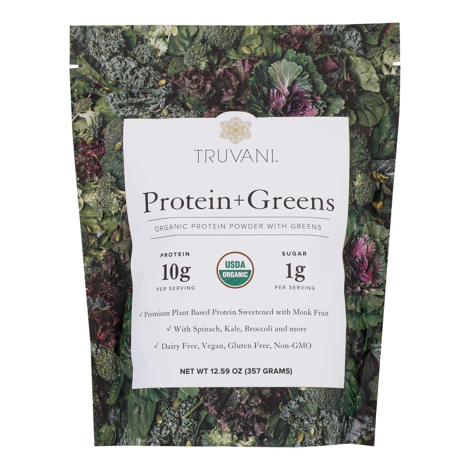 Truvani - Protein Powder Greens - 1 Each-12.59 Oz - GreatEagleInc