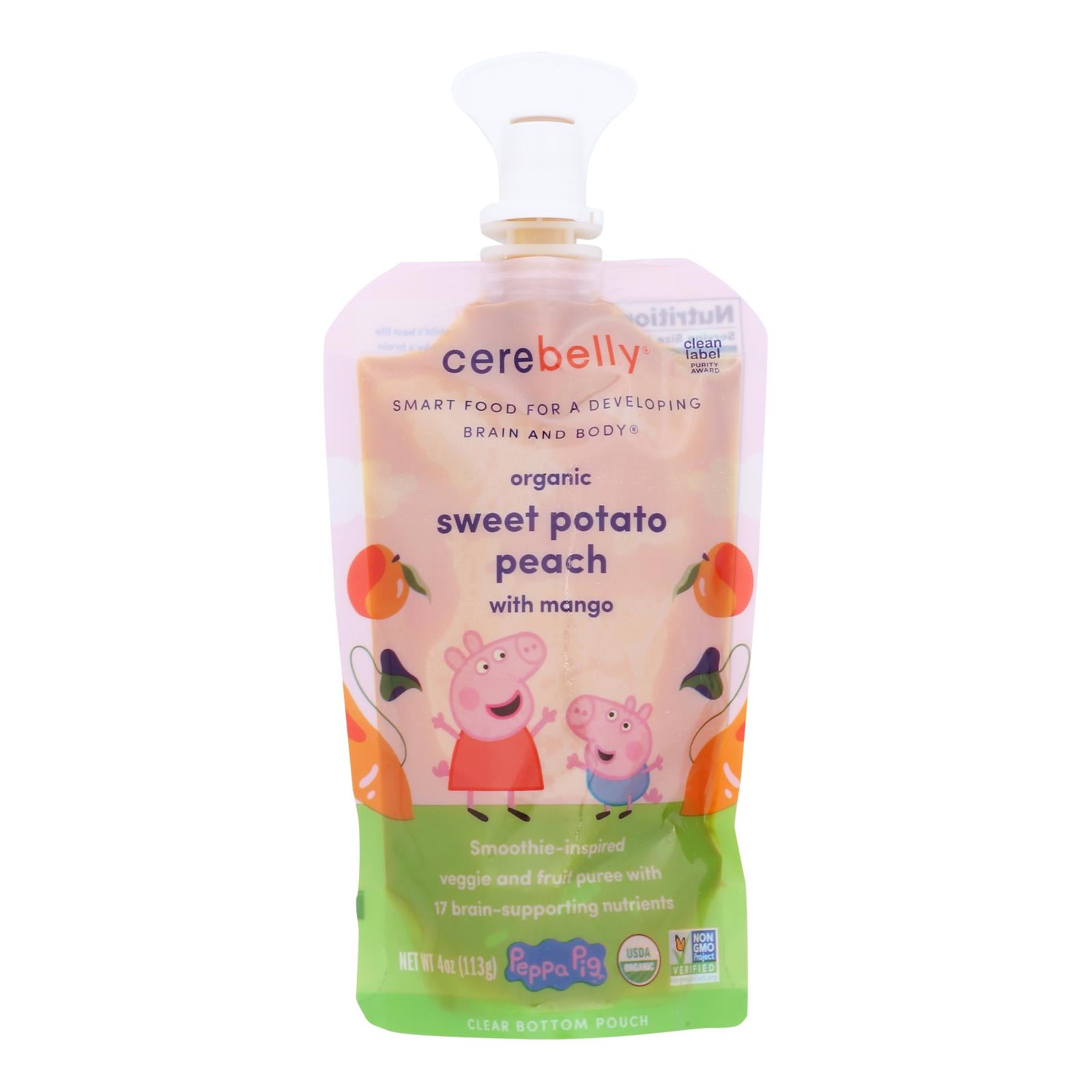Cerebelly - Smthe Sweet Pot Peach Mgo - Case Of 6-4 Oz - GreatEagleInc