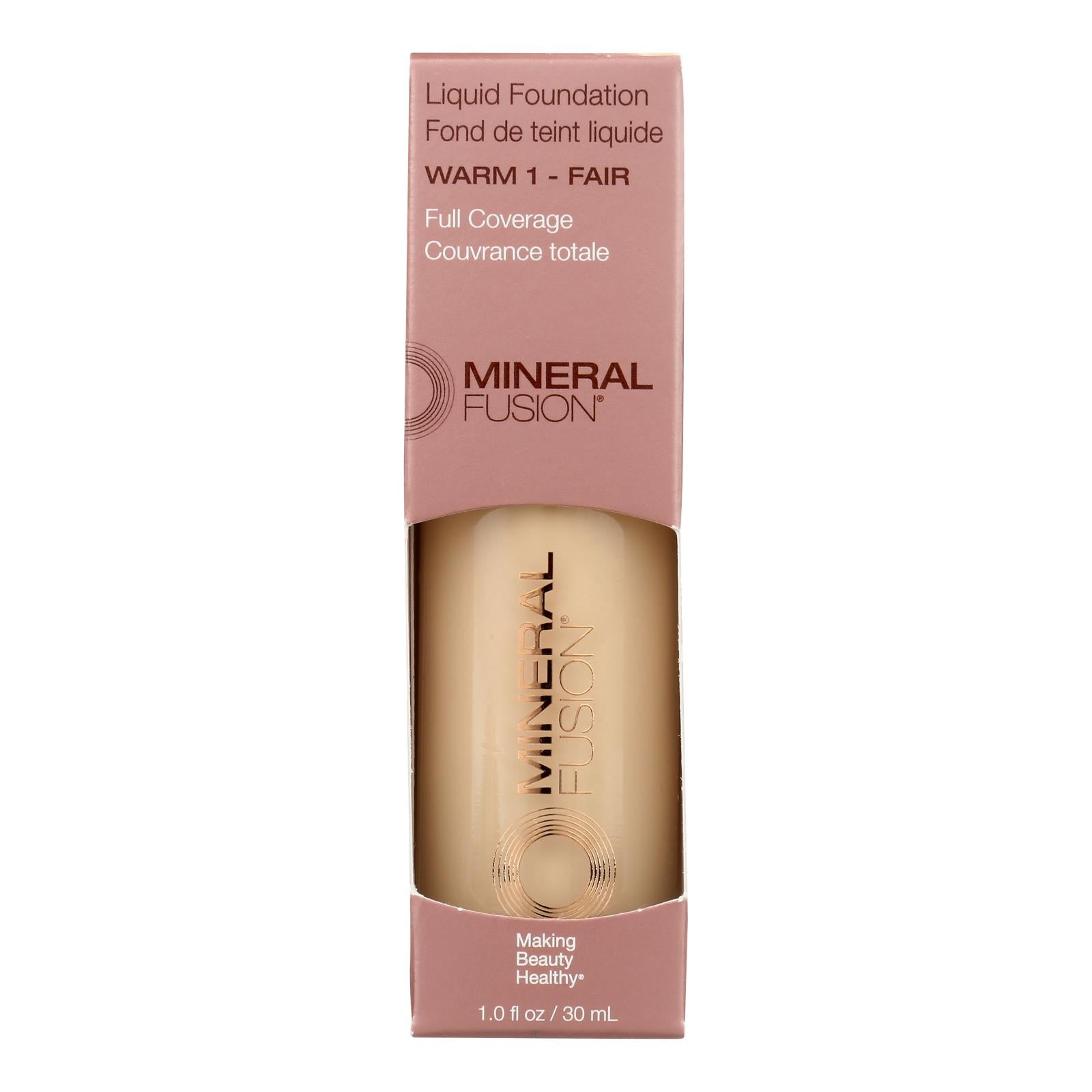 Mineral Fusion - Mkup Liquid Foundation Warm1 - 1 Each-1 Fz - GreatEagleInc