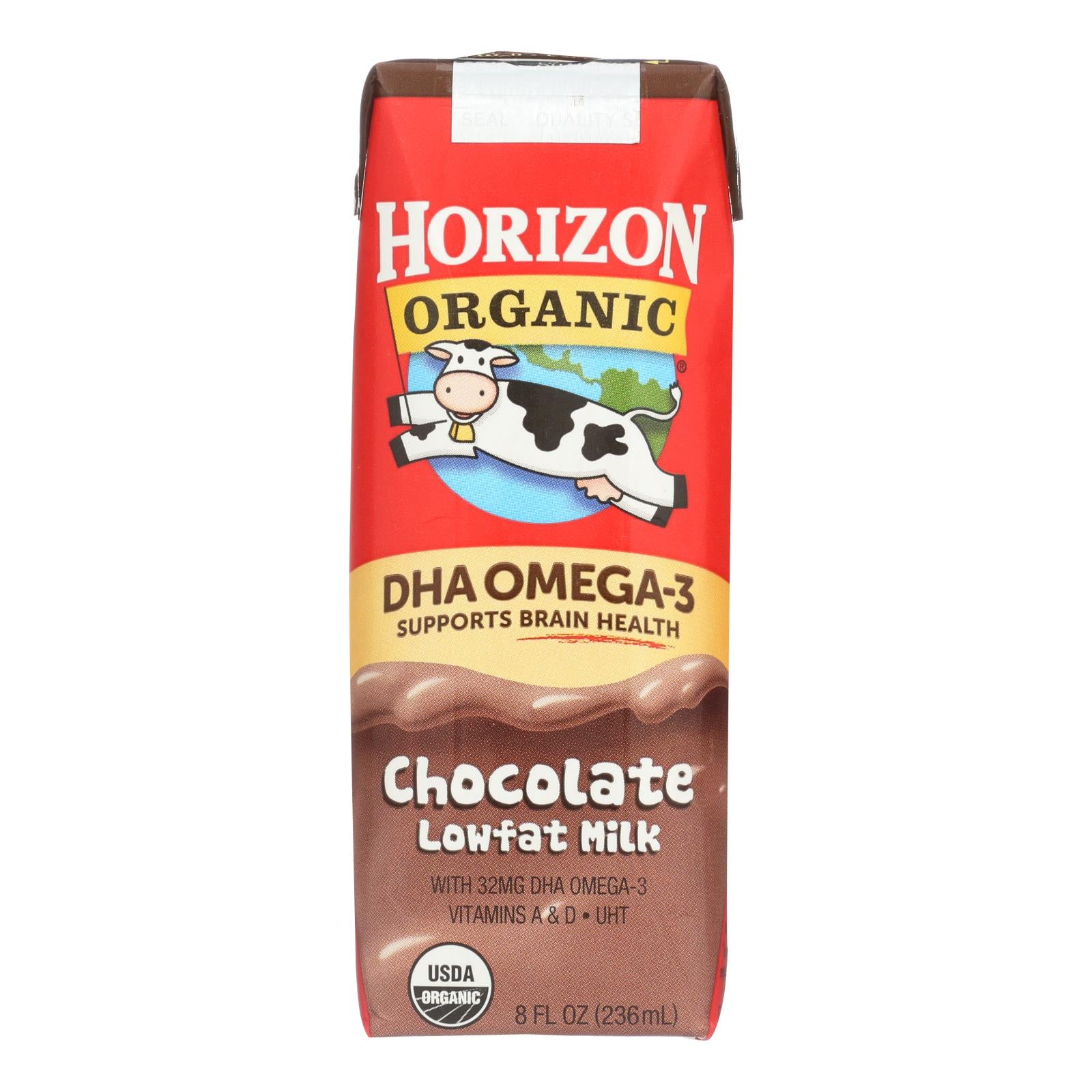 Horizon Organic Dairy - Milk Chocolate 1% Dha Asep - 1 Each-12/8 Oz - GreatEagleInc