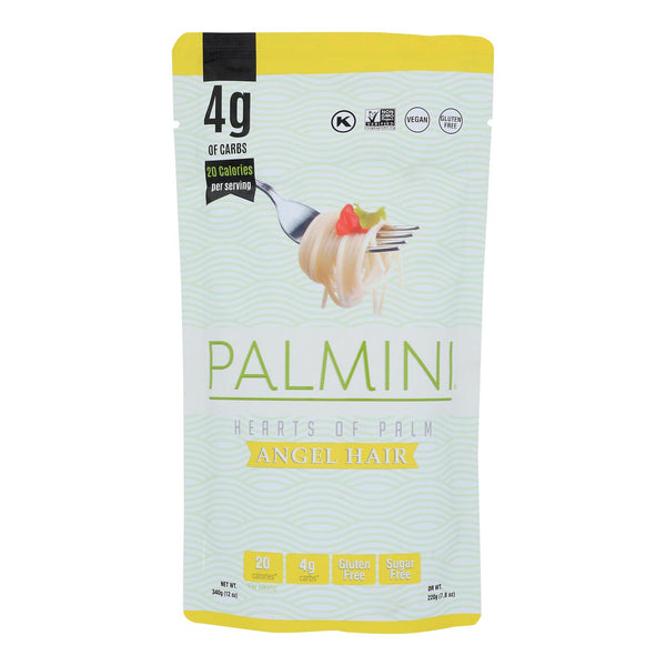 Palmini - Pasta Angel Hair Hrts/plm - Case Of 6-12 Oz - GreatEagleInc