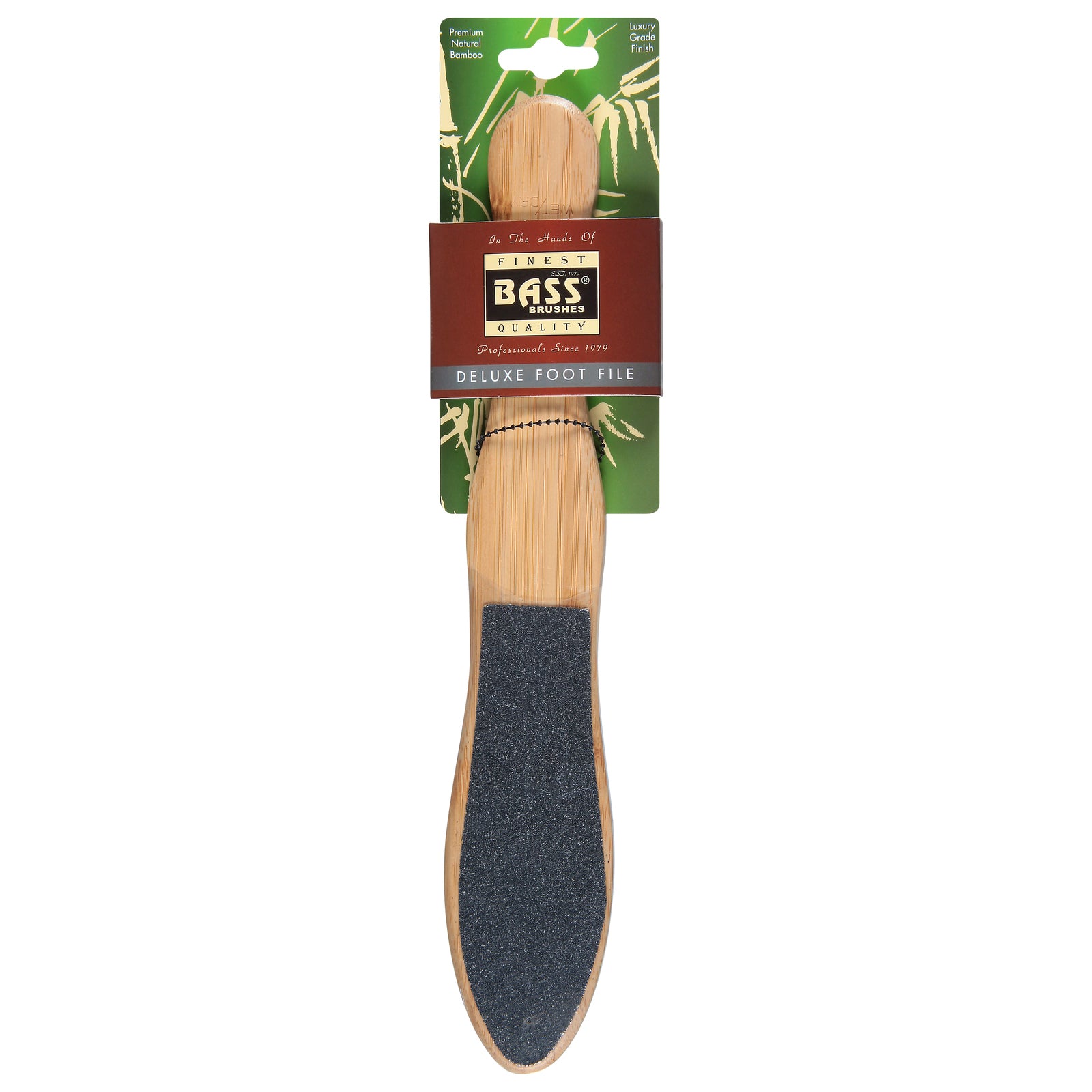 Bass Brushes - Foot File Bamboo Handle - 1 Each-ct - GreatEagleInc
