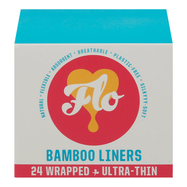 Flo - Liners Bamboo Wrpped 24pk - Case Of 12-24 Count - GreatEagleInc