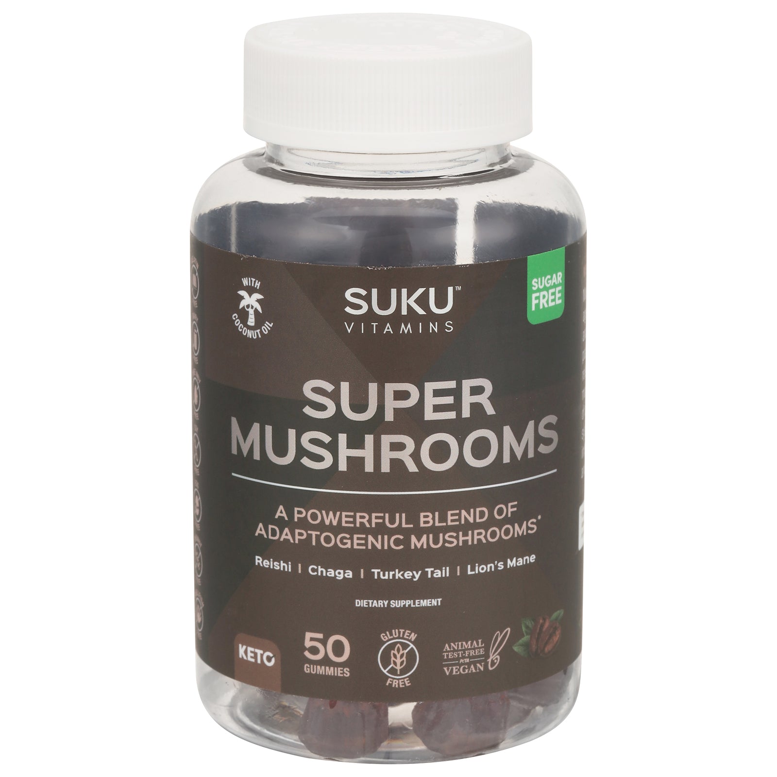 Suku Vitamins - Gummy Super Mushrooms - 1 Each-50 Ct - Home & Garden