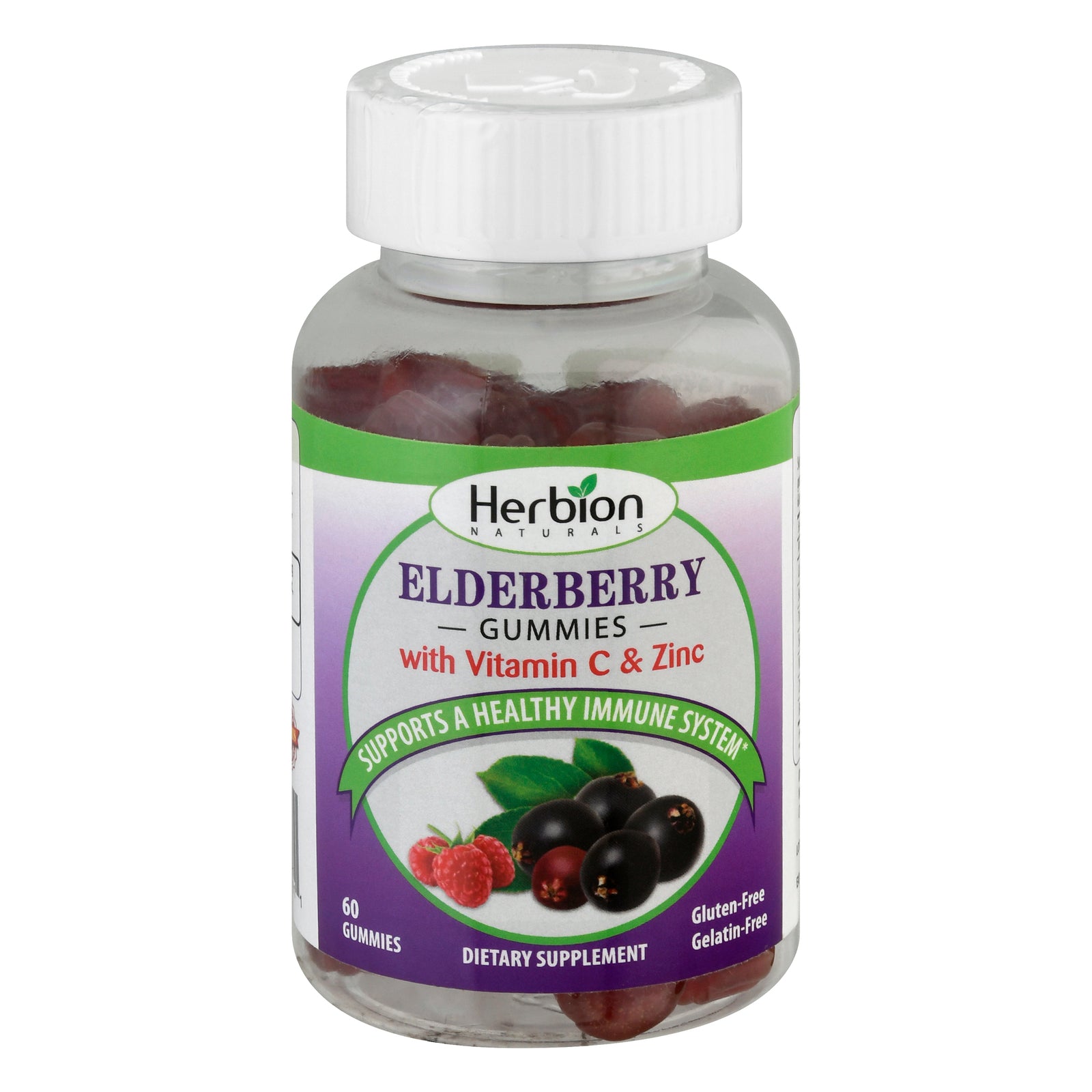 Herbion Naturals - Gummies Elderberry - 1 Each-60 Ct - GreatEagleInc