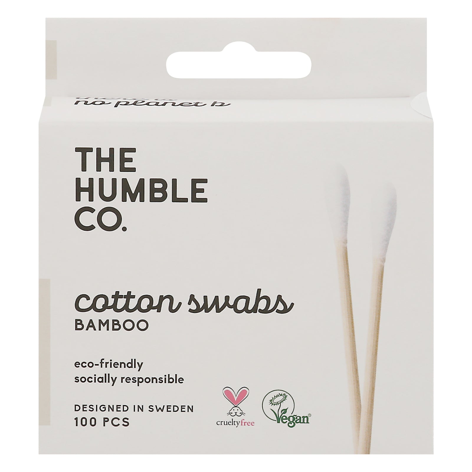Humble Co - Bamboo Cotton Swabs - Case Of 10 - 100 Ct - GreatEagleInc