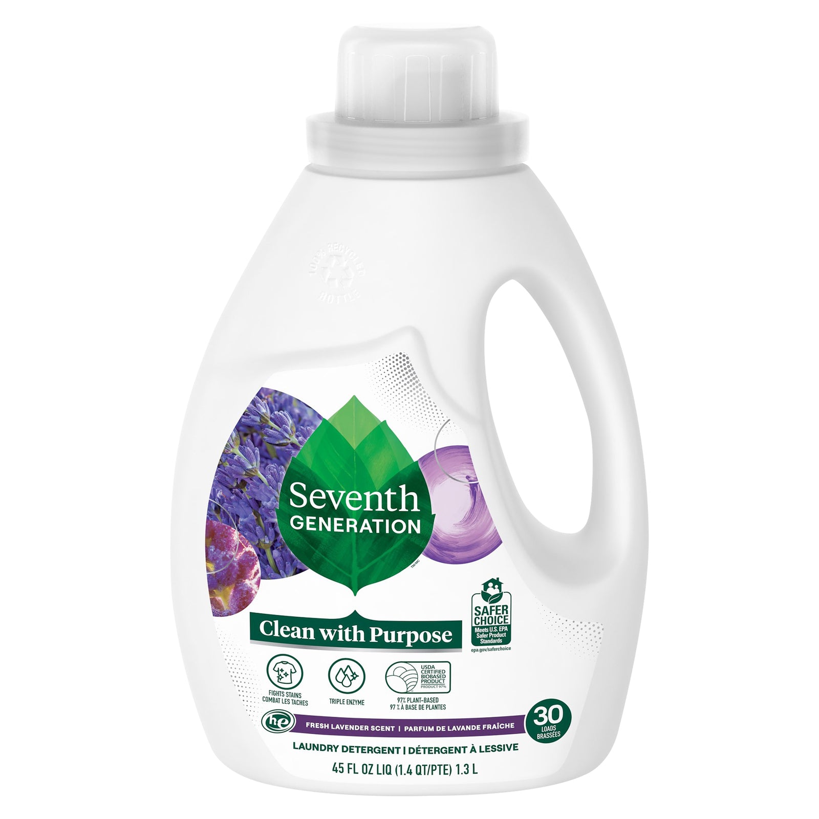 Seventh Generation - Liquid Laundry Lavender - Case Of 6-45 Fz - GreatEagleInc