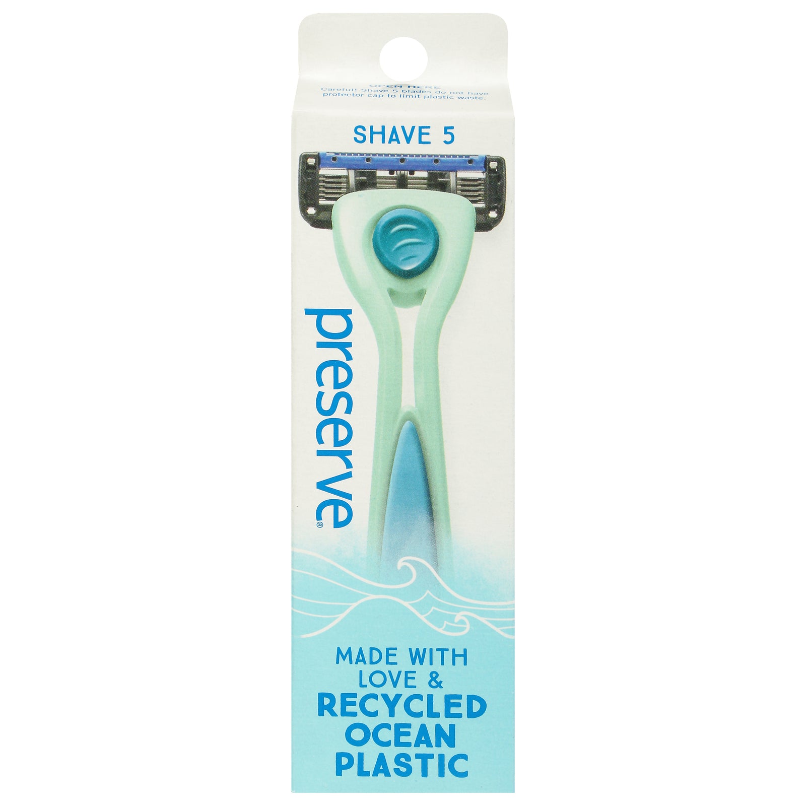 Preserve - Razor Popi Shave 5 Green - Case Of 6-1 Ct - GreatEagleInc
