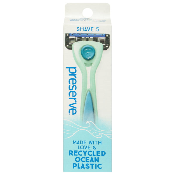 Preserve - Razor Popi Shave 5 Green - Case Of 6-1 Ct - GreatEagleInc