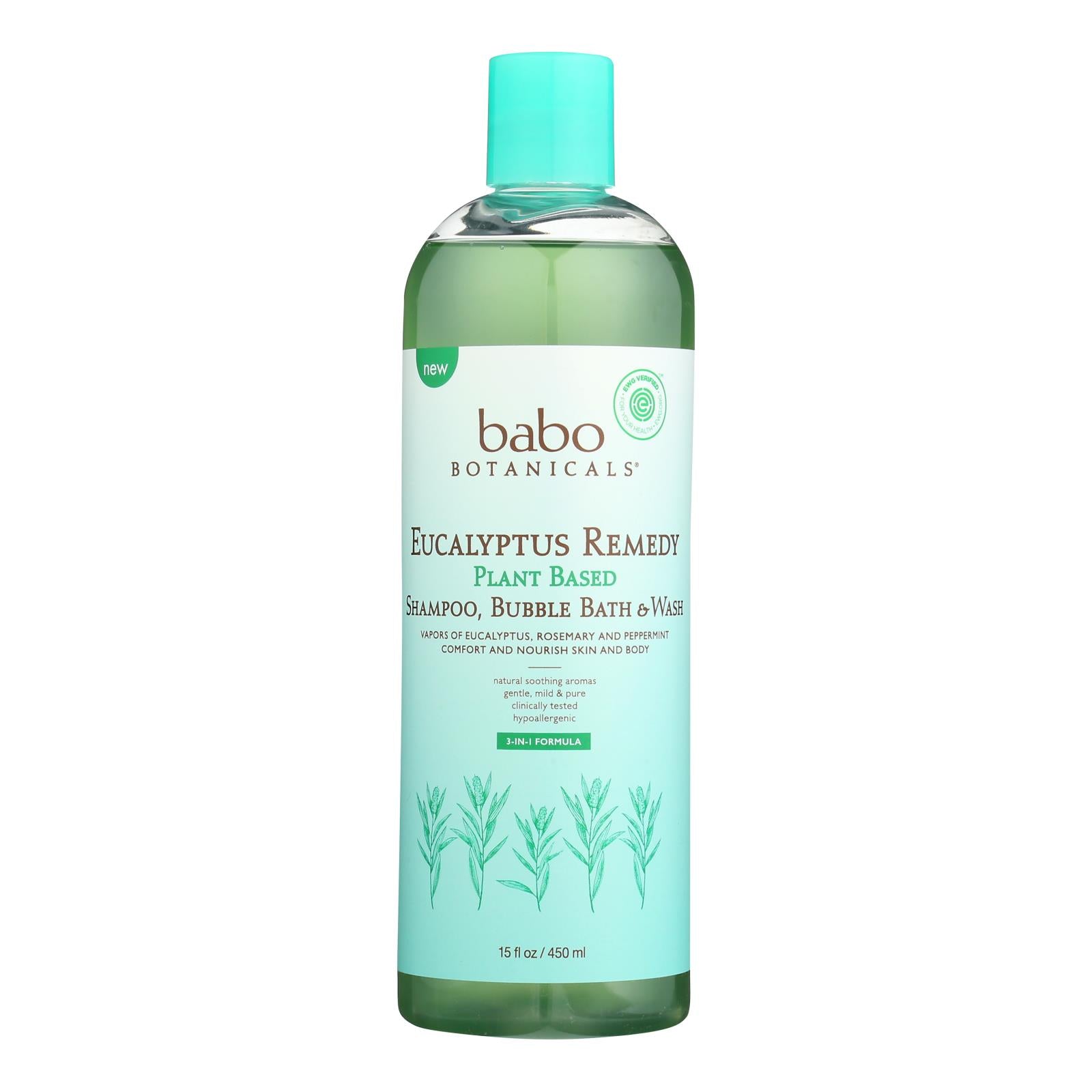 Babo Botanicals - Shamp&wash Euclpts Remdy - 1 Each-15 Fz - GreatEagleInc