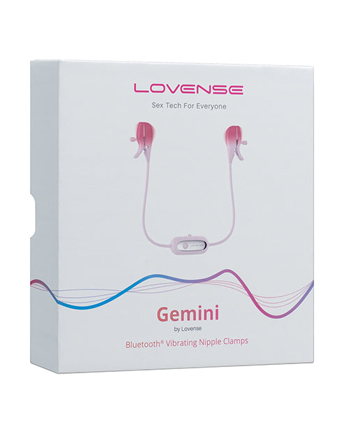 Lovense Gemini Vibrating Nipple Clamps - Pink Default Title