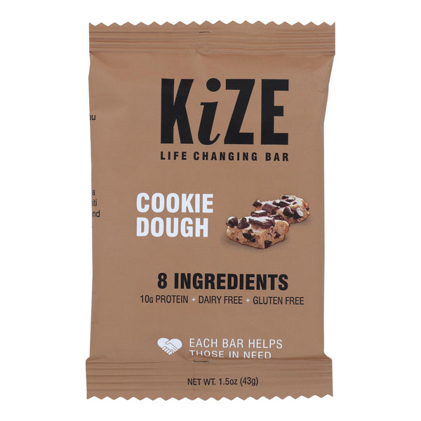 Kize Concepts - Energy Bar Raw Cookie Dough - Case Of 10-1.5oz - GreatEagleInc