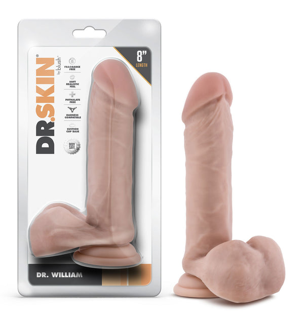 Dr. Skin - Dr. William - 8 Inch Dildo With Balls - GreatEagleInc