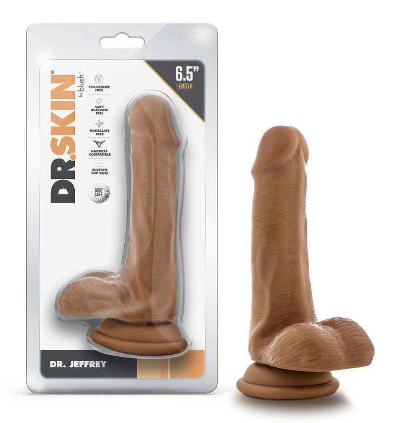 Dr. Skin - Dr. Jeffrey - 6.5 Inch Dildo With Balls - GreatEagleInc