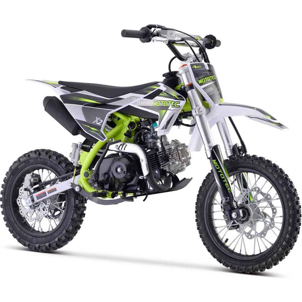 Mototec X2 110cc 4-stroke Gas Dirt Bike Green Default Title