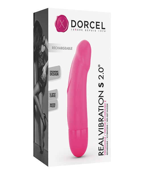 Dorcel Real Vibration S 6" Rechargeable Vibrator - Pink - GreatEagleInc
