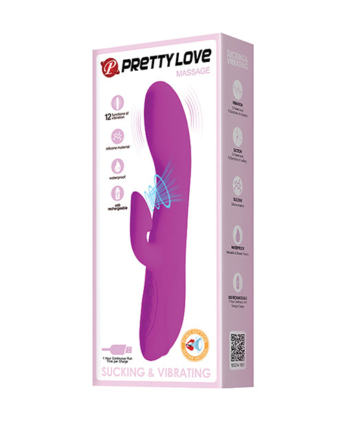 Pretty Love Flirt Sucking Rabbit - 12 Functions - GreatEagleInc