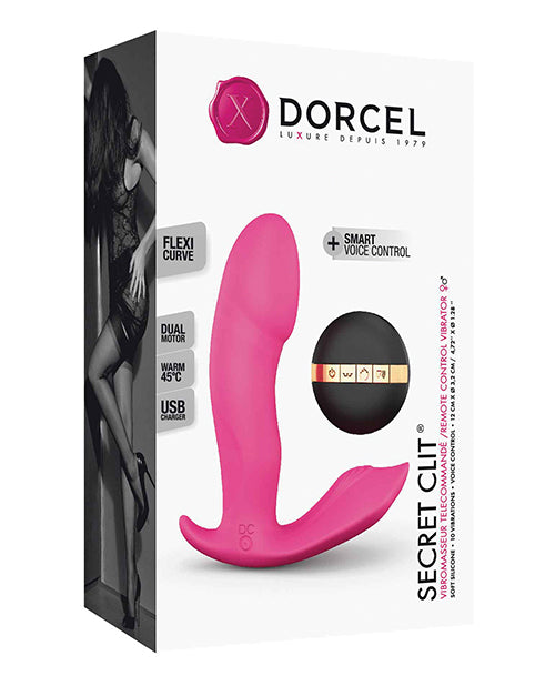 Dorcel Secret Clit Dual Stim Heating And Voice Control - Pink - GreatEagleInc