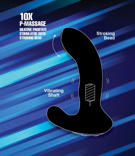 Alpha-pro 10x P-massage Moving Bead Prostate Stimulator - GreatEagleInc