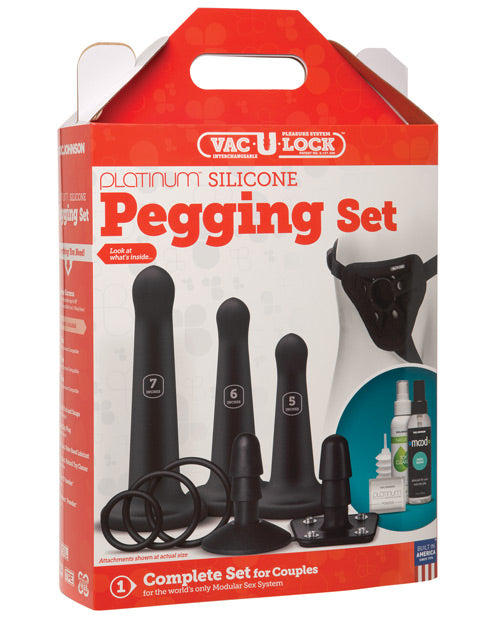 Vac-u-lock Silicone Pegging Set - Black Default Title