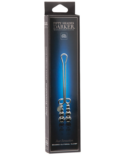 Fifty Shades Darker Just Sensation Beaded Clitoral Clamp - GreatEagleInc