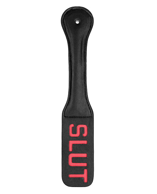 Shots Ouch Slut Paddle - Black - GreatEagleInc