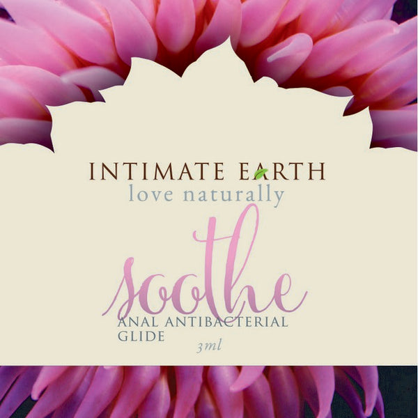Intimate Earth Soothe Anal Anti Bacterial Glide Foil Pack 3ml (eaches) - GreatEagleInc