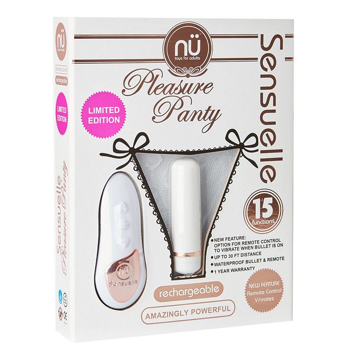 Sensuelle Pleasure Panty White Remote Control Default Title