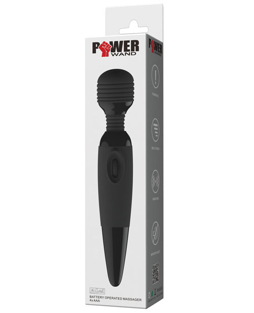 Pretty Love Power Wand-black Silicone Vibrator - GreatEagleInc