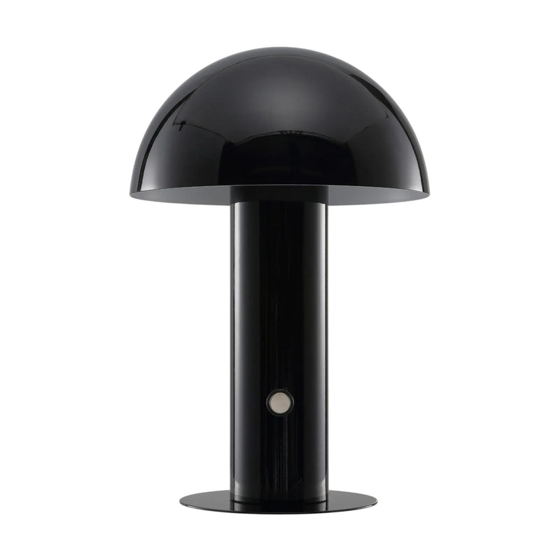 11" Black Novelty USB Table Lamp With Globe Shade Homeroots Lighting