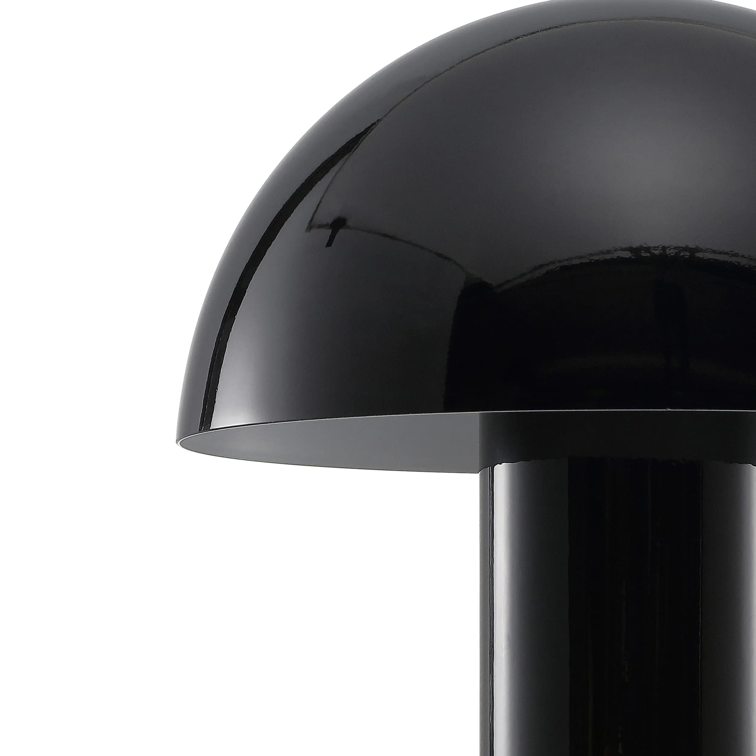 11" Black Novelty USB Table Lamp With Globe Shade Homeroots Lighting