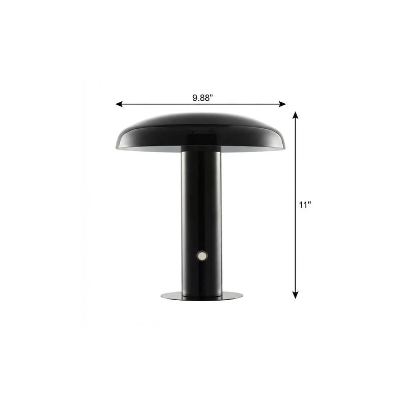 11" Black Novelty USB Table Lamp With Globe Shade Homeroots Lighting