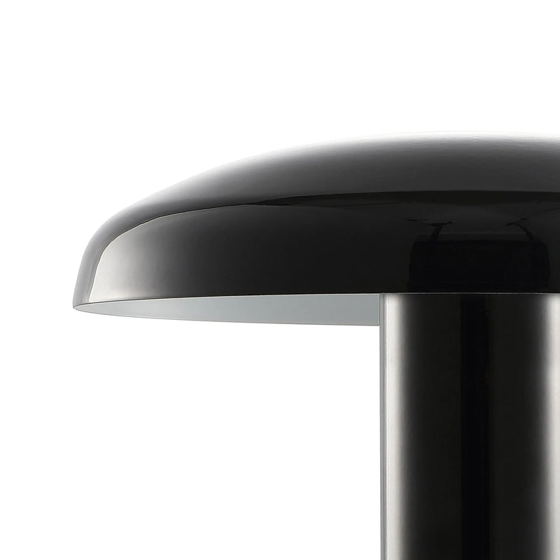 11" Black Novelty USB Table Lamp With Globe Shade Homeroots Lighting