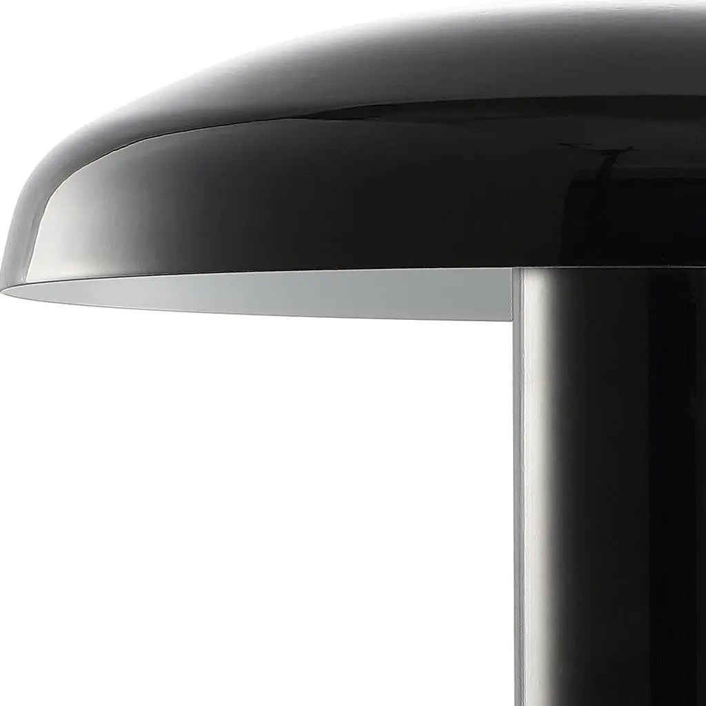 11" Black Novelty USB Table Lamp With Globe Shade Homeroots Lighting