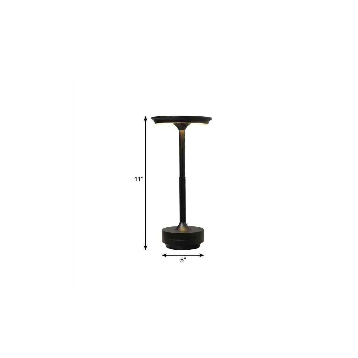 11" Black Round Desk Lamp Homeroots Lighting
