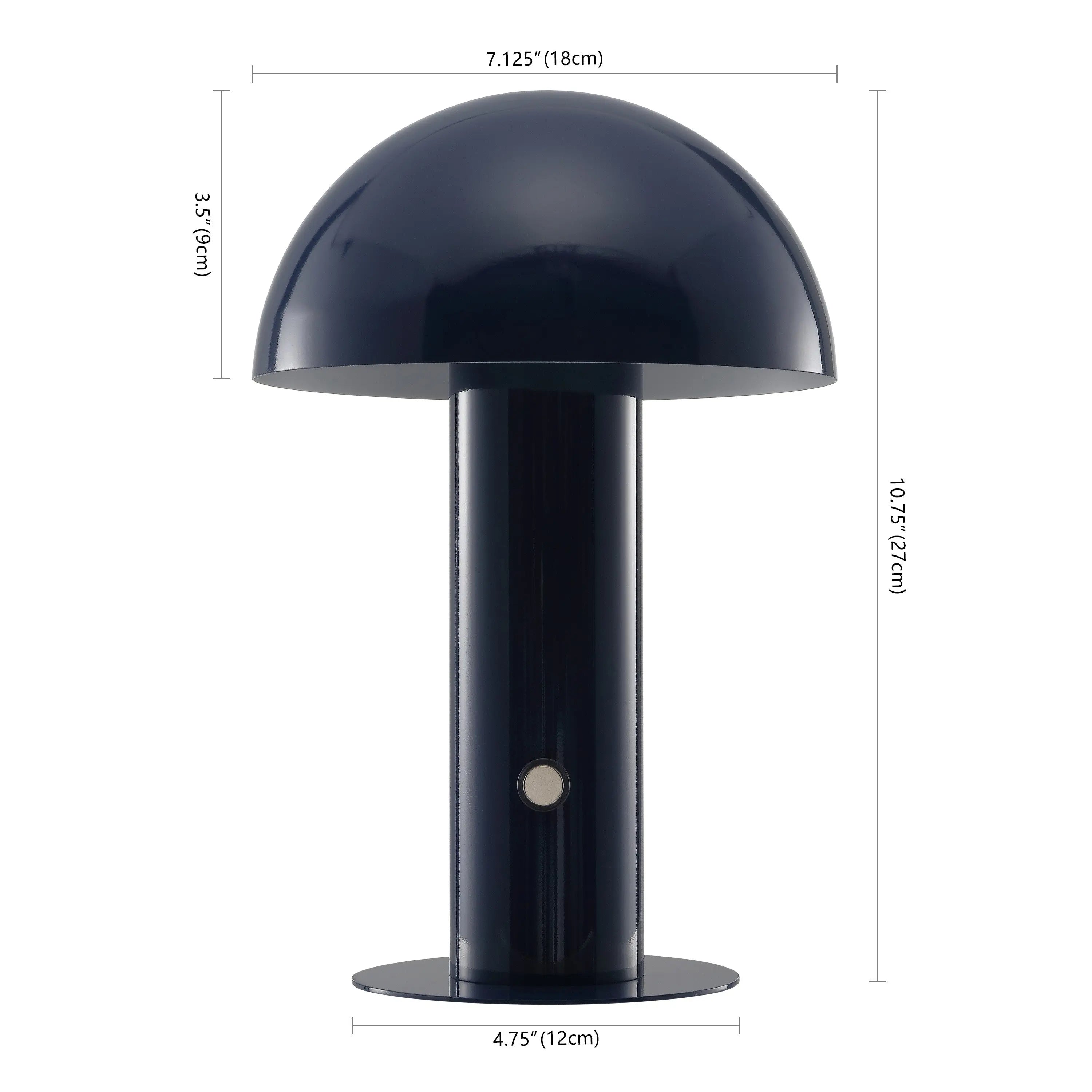 11" Blue Novelty USB Table Lamp With Globe Shade Homeroots Lighting