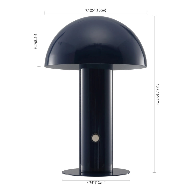 11" Blue Novelty USB Table Lamp With Globe Shade Homeroots Lighting
