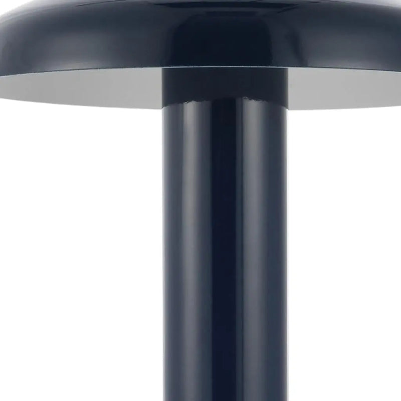 11" Blue Round USB Desk Lamp With Globe Shade Homeroots Lighting