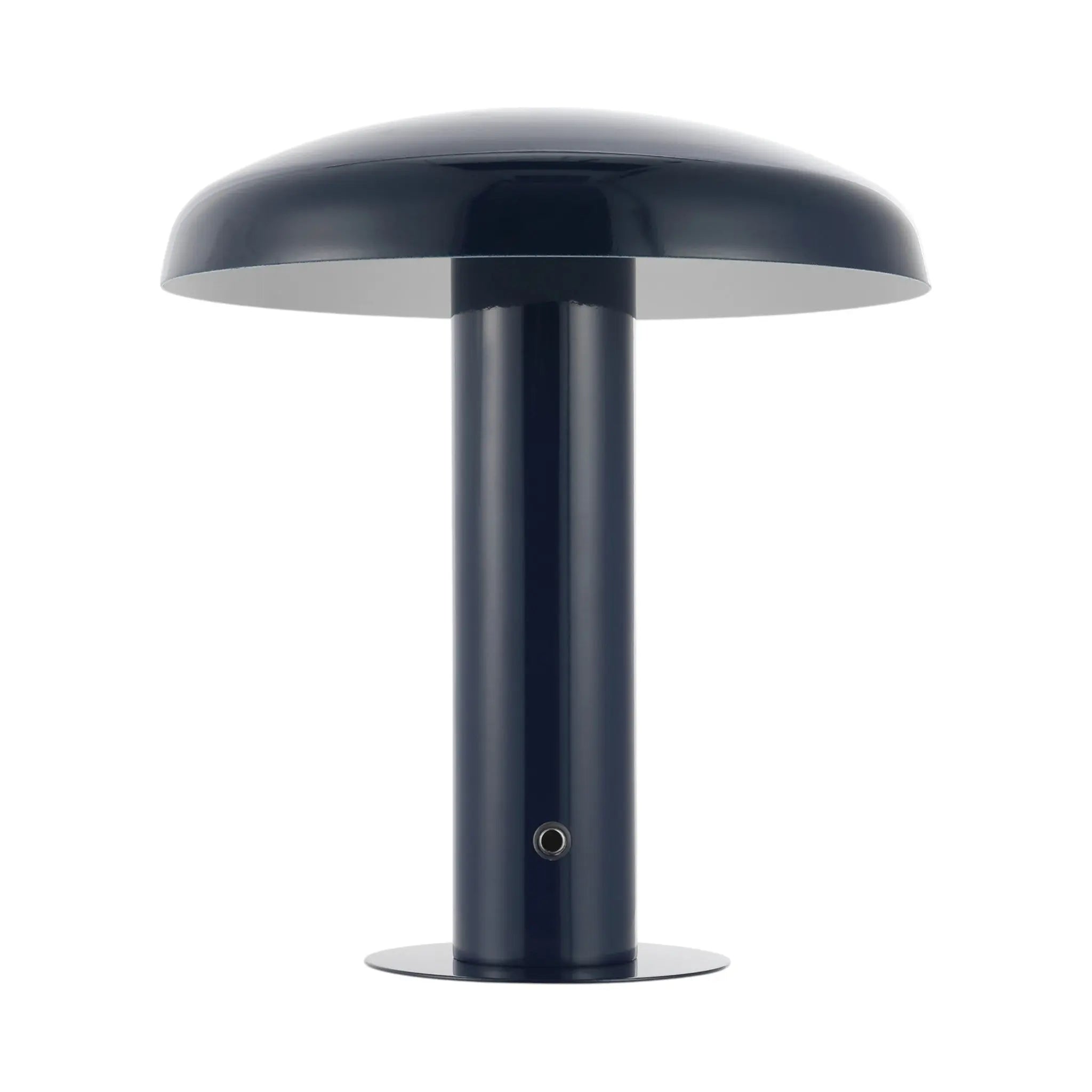 11" Blue Round USB Desk Lamp With Globe Shade Homeroots Lighting