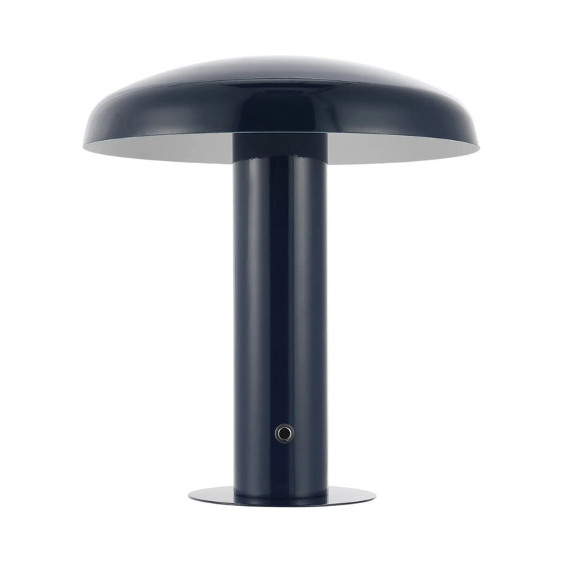 11" Blue Round USB Desk Lamp With Globe Shade Homeroots Lighting