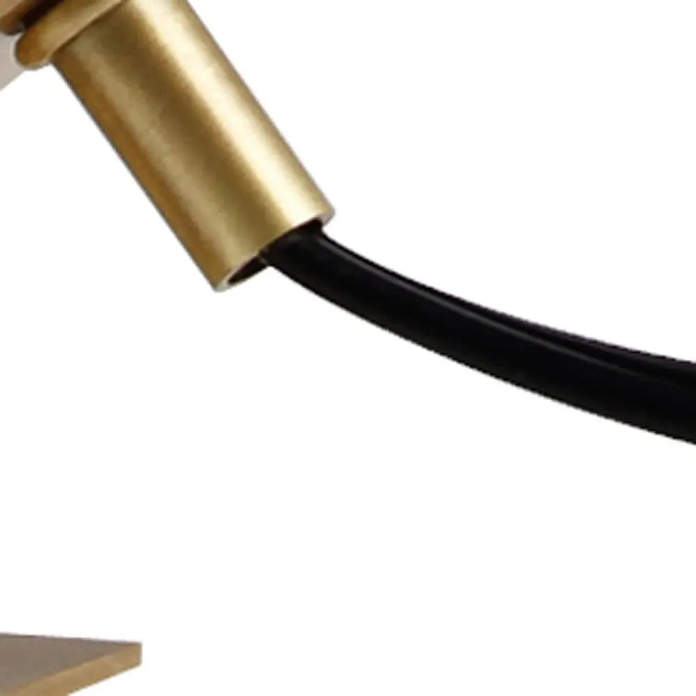 11" Brass Metal Globe Table Lamp Homeroots Lighting