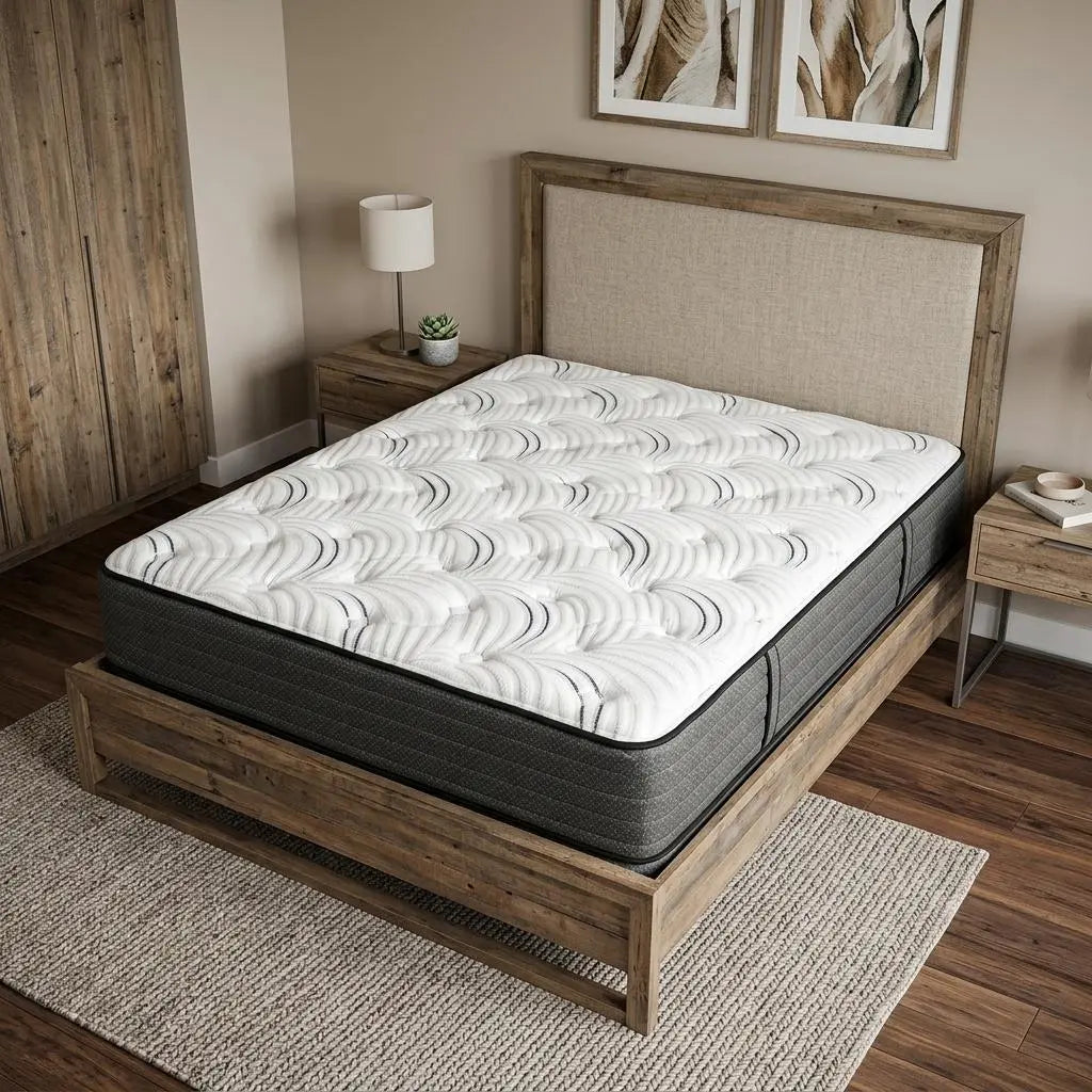11" California King Foam Extra Firm Hybrid Mattress Homeroots Bed & Bath