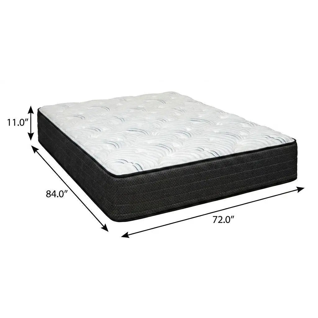 11" California King Foam Medium Hybrid Mattress Homeroots Bed & Bath