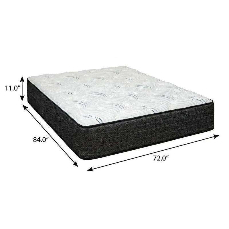 11" California King Foam Medium Hybrid Mattress Homeroots Bed & Bath