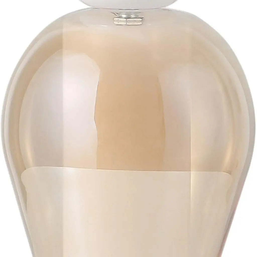 11" Copper Globe USB Table Lamp With Shade Homeroots Lighting