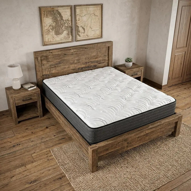 11" Full Double Foam Extra Firm Hybrid Mattress Homeroots Bed & Bath