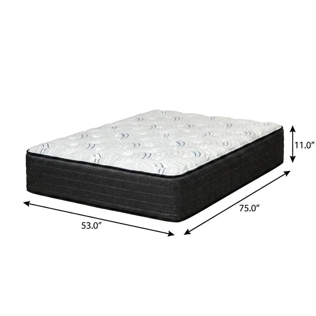 11" Full Double Foam Extra Firm Hybrid Mattress Homeroots Bed & Bath