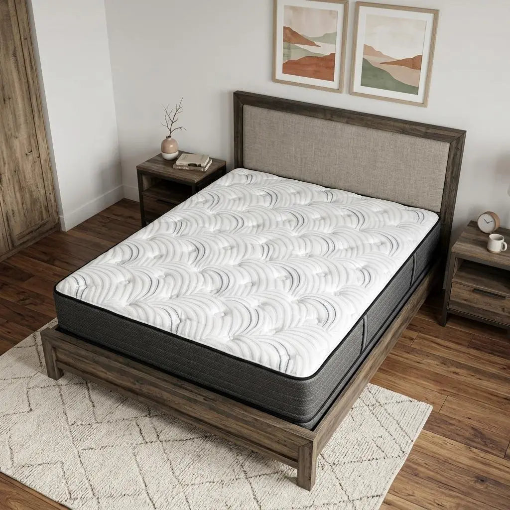 11" King Foam Extra Firm Hybrid Mattress Homeroots Bed & Bath